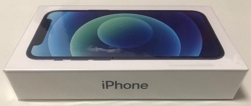 iPhone12 mini blueのパッケージ