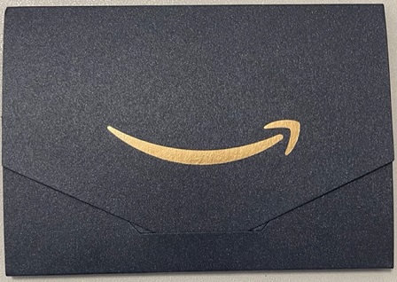 Amazonギフト券封筒タイプミニサイズ（ネイビー/ゴールド）