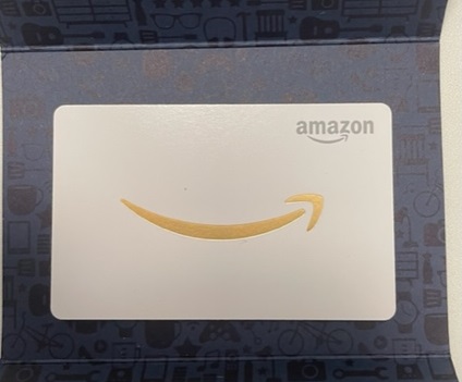 Amazonギフト券封筒タイプミニサイズ（ネイビー/ゴールド）